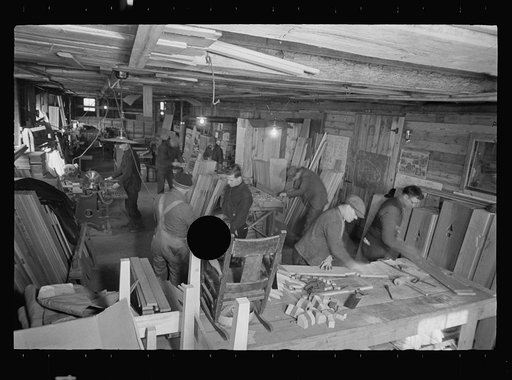Untitled photo, possibly related to: Cooperative workshop, Westmoreland Homesteads, Westmoreland County, Pennsylvania