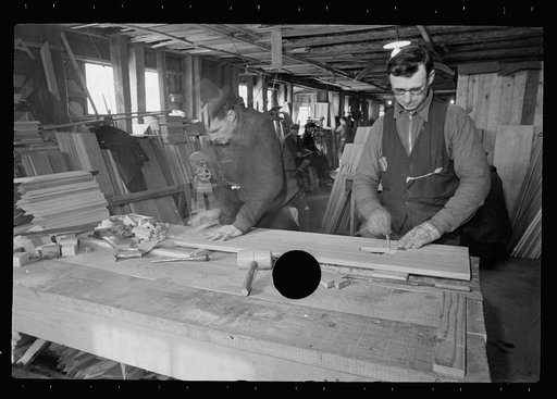 Untitled photo, possibly related to: Cooperative workshop, Westmoreland Homesteads, Westmoreland County, Pennsylvania