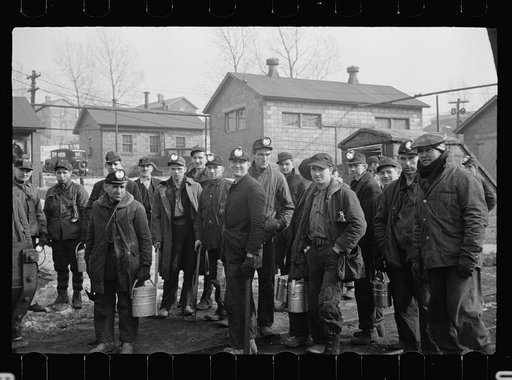 Untitled photo, possibly related to: Miners at American Radiator Mine, Mount Pleasant, Westmoreland County, Pennsylvania