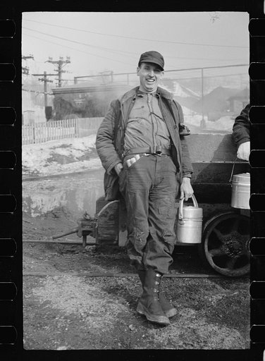 Untitled photo, possibly related to: Miners at American Radiator Mine, Mount Pleasant, Westmoreland County, Pennsylvania