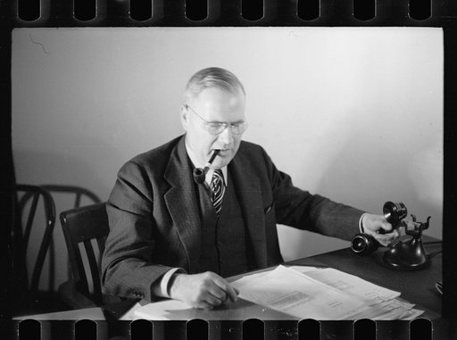 Untitled photo, possibly related to: H.B. Bursley, Washington, D.C., Chief of Engineering Section of Berwyn project, Suburban Resettlement Division