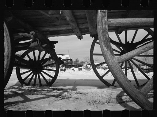 Untitled photo, possibly related to: Sign on farmhouse, bedspring fence, Franklin Township, West New Brunswick, New Jersey