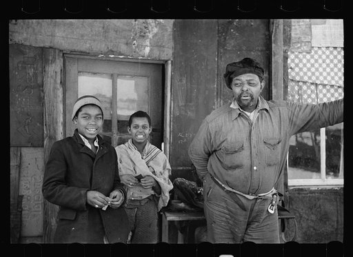 Negro family in subdivision, Franklin Township, near Lincoln Highway, Bound Brook, New Jersey