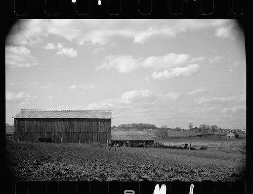 Untitled photo, possibly related to: Dairy barn and outside haystack, Chattanooga, Tennessee