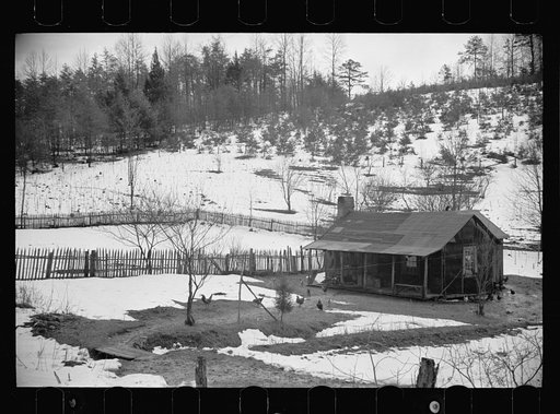 Mountain farmhouse in Appalachian Mountains