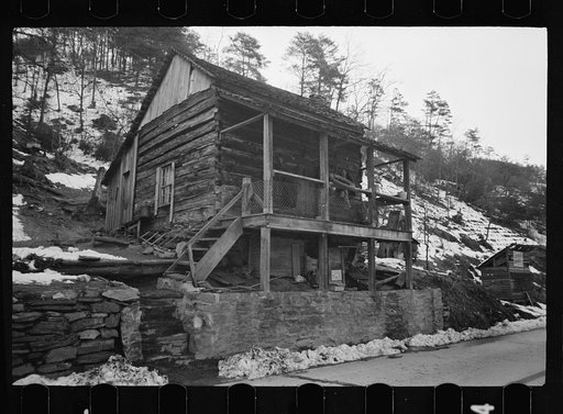 Mountain home, Appalachian Mountains, housed two white families