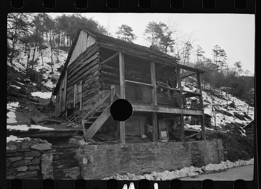 Untitled photo, possibly related to: Mountain home, Appalachian Mountains, housed two white families