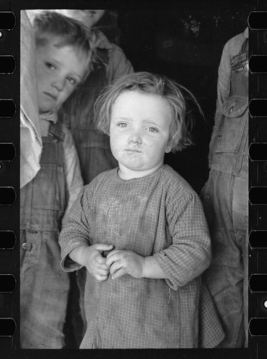 Baby girl of family living on Natchez Trace Project, near Lexington, Tennessee