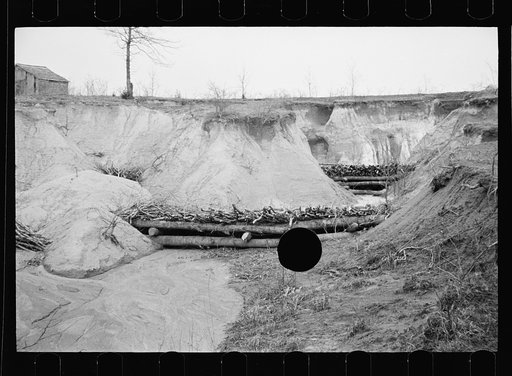 Untitled photo, possibly related to: Erosion control on Natchez Trace Project near Lexington, Tennessee