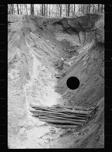 Untitled photo, possibly related to: Erosion control on Natchez Trace Project near Lexington, Tennessee