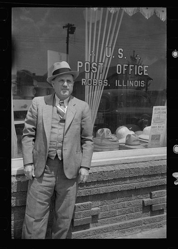 A.L. Robbs, the man who own Robbs, Illinois, near which community, Resettlement Administration has a project