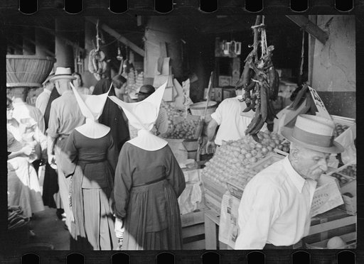 Marketplace in the French quarters of New Orleans, market for Resettlement Administration's rehabilitation clients