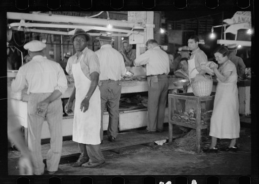 Untitled photo, possibly related to: Marketplace at New Orleans, scene of many rehabilitation clients' cash sales, Louisiana