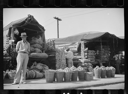 Untitled photo, possibly related to: Marketplace at New Orleans, scene of many rehabilitation clients' cash sales, Louisiana