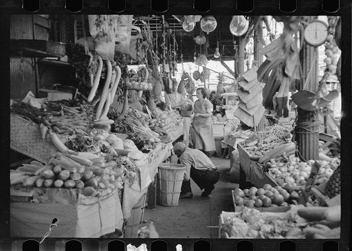 Untitled photo, possibly related to: Marketplace at New Orleans, Louisiana