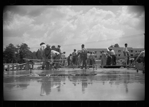 Untitled photo, possibly related to: Construction at Greenbelt, Maryland
