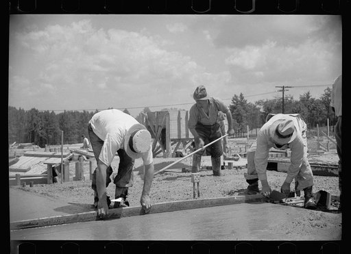 Cement construction, Greenbelt, Maryland