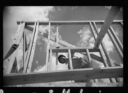 Carpenter at work, Greenbelt, Maryland