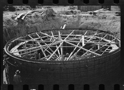 Part of the disposal plant under construction at Greenbelt, Maryland