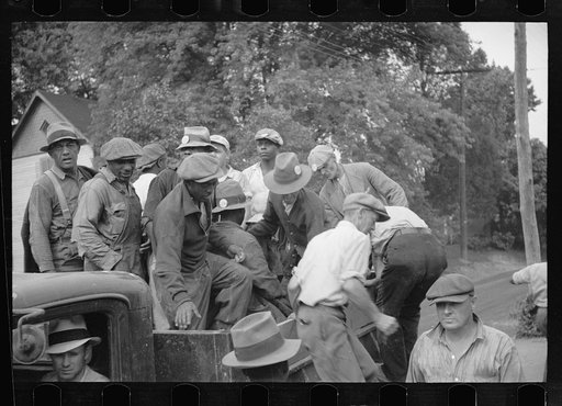 Untitled photo, possibly related to: Laborers at Greenbelt, Maryland