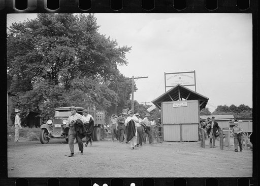 Untitled photo, possibly related to: Laborers at Greenbelt, Maryland