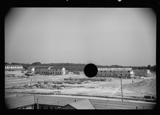 Untitled photo, possibly related to: Men coming to work at Greenbelt, Maryland