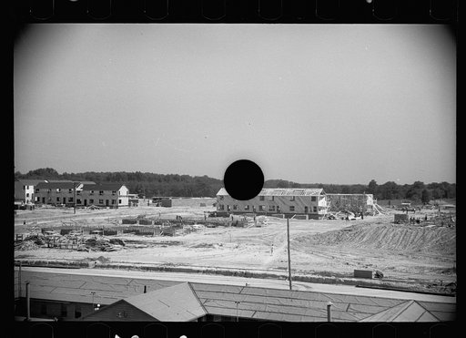 Untitled photo, possibly related to: Men coming to work at Greenbelt, Maryland