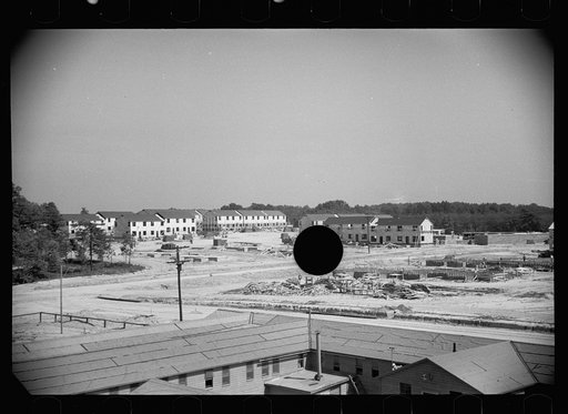 Untitled photo, possibly related to: Men coming to work at Greenbelt, Maryland