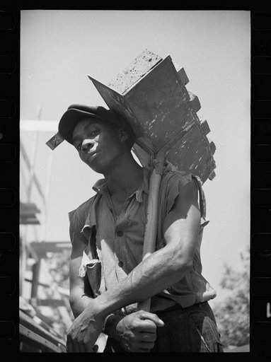 Untitled photo, possibly related to: Hod carriers at Greenbelt, Maryland