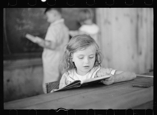 Untitled photo, possibly related to: School scene at Cumberland Mountain Farms (Skyline Farms) near Scottsboro, Alabama