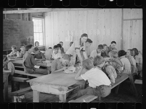 School scene at Skyline Farms, near Scottsboro, Alabama