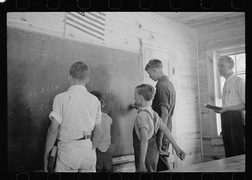 Untitled photo, possibly related to: School scene at Skyline Farms, near Scottsboro, Alabama