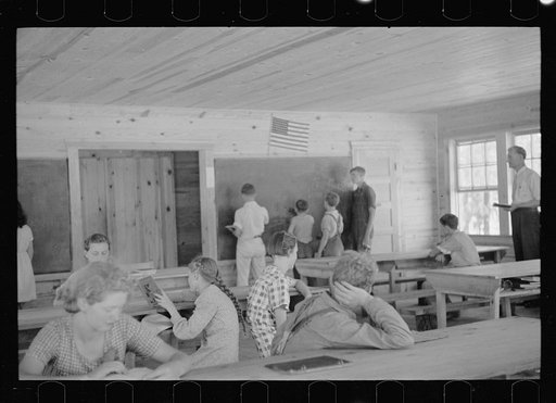 Untitled photo, possibly related to: School scene at Skyline Farms, near Scottsboro, Alabama
