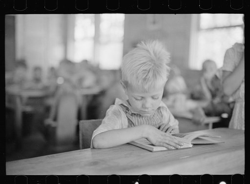 Untitled photo, possibly related to: School scene at Skyline Farms, near Scottsboro, Alabama