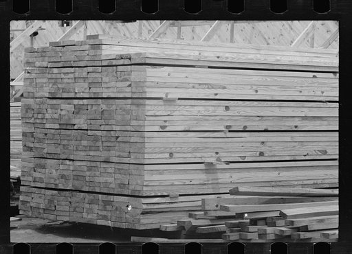 Lumber storage, Greenbelt, Maryland
