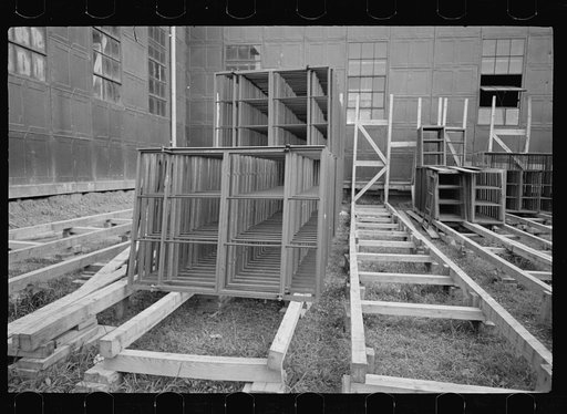 Steel window frames, Greenbelt, Maryland