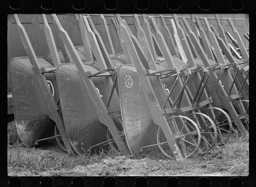 Wheelbarrows used at Greenbelt, Maryland
