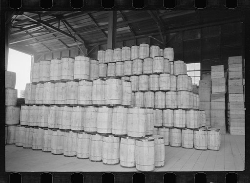 Nails stored for use at Greenbelt, Maryland