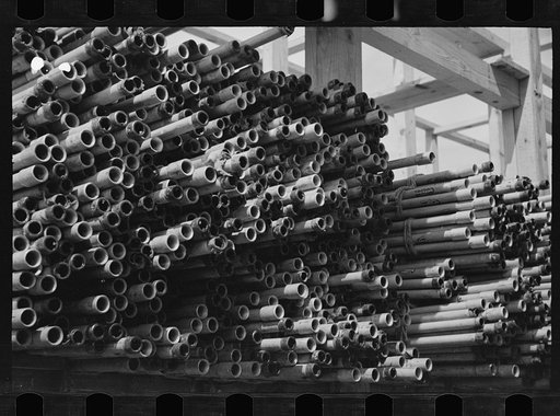 Pipe storage at Greenbelt, Maryland
