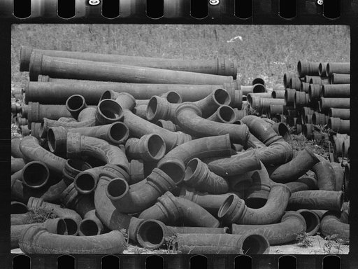 Cast pipe, Greenbelt, Maryland
