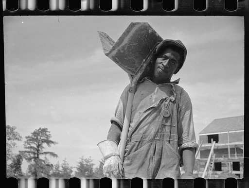 Untitled photo, possibly related to: Carpenter at Greenbelt, Maryland