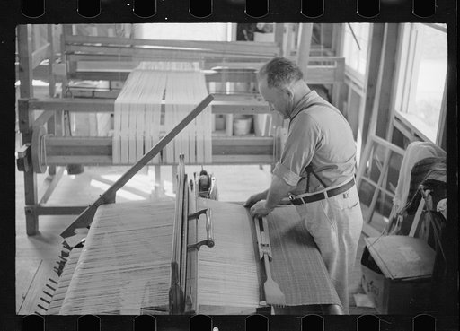 Weaving at the Tygart Valley Homesteads, West Virginia