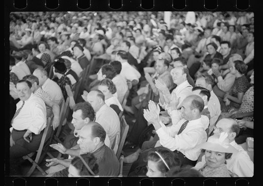 Untitled photo, possibly related to: Opening of garment factory, Hightstown, N.J.