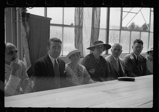 Untitled photo, possibly related to: Opening of garment factory, Hightstown, New Jersey
