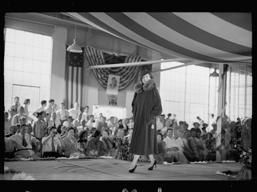 Untitled photo, possibly related to: Style show of the opening of garment factory, Hightstown, New Jersey