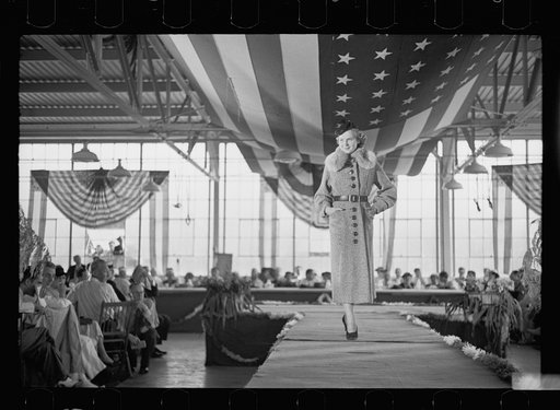 Untitled photo, possibly related to: Style show of the opening of garment factory, Hightstown, New Jersey