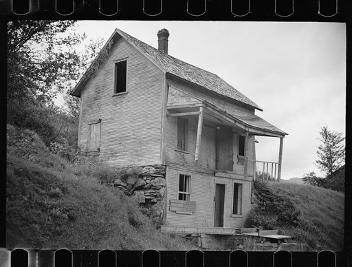 Old farmhouse near Lowell, Vermont