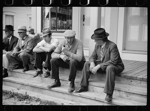 Fair at Albany, Vermont. Spectators at the fair
