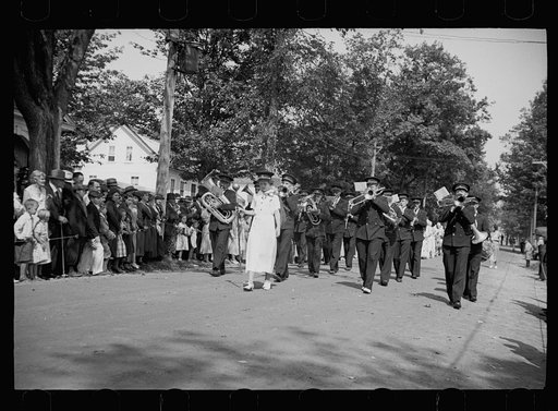 Untitled photo, possibly related to: Start of the three-legged race. Fair at Albany, Vermont