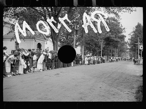 Untitled photo, possibly related to: Start of the three-legged race. Fair at Albany, Vermont